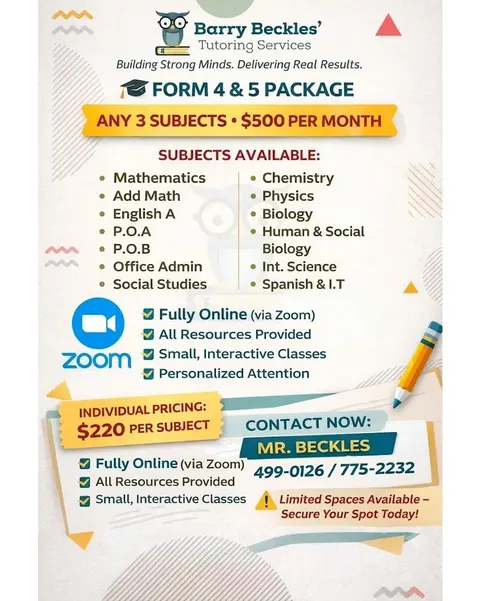 Any 3 subjects for $500 
